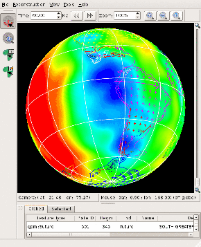 Screenshot thumbnail: Coastlines and a dynamic topography raster